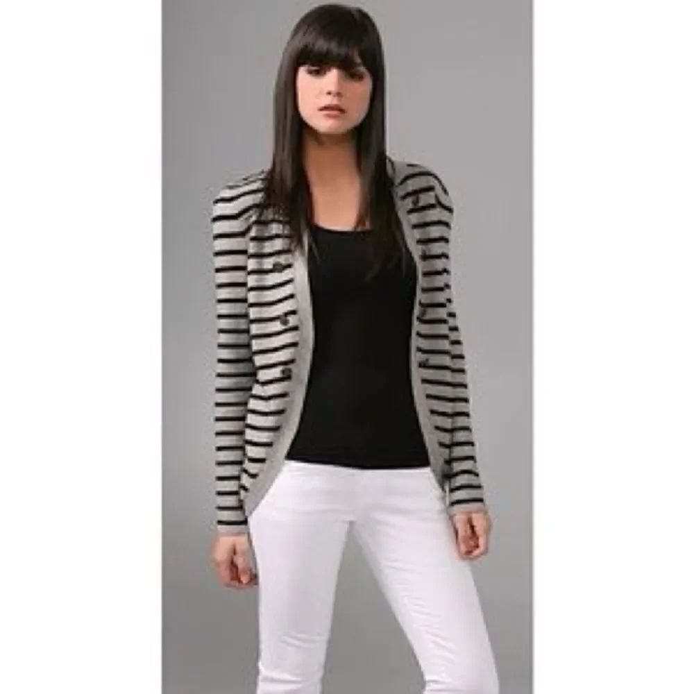 Juicy Couture Cotton Cashmere Military Cardigan Sweater